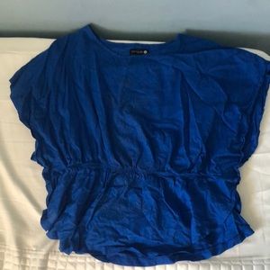 Cotton blue blouse